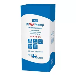MULLKOMPRESSEN 7,5x7,5 cm non sterile 12x, 100 pz
