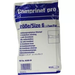 COMPRINET pro top calza lunga taglia 6 bianco, 2 pz