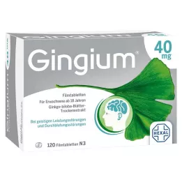 GINGIUM 40 mg compresse rivestite con film, 120 pezzi