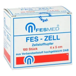 ZELLSTOFFTUPFER FES ZELL 4x5 cm altamente sbiancato, 100 pezzi