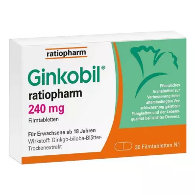GINKOBIL-ratiopharm 240 mg compresse rivestite con film, 30 pz