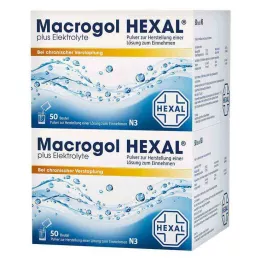 MACROGOL HEXAL più elettroliti Plv.z.H.e.L.z.E., 100 pz