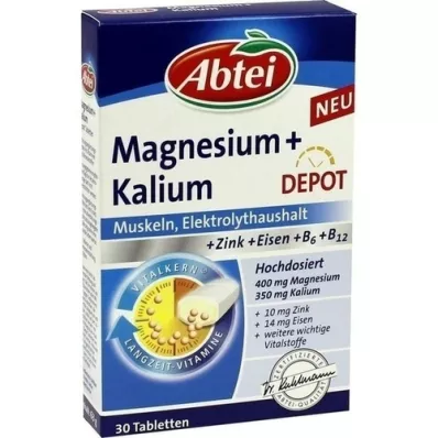 ABTEI Compresse depot di magnesio+potassio, 30 pezzi