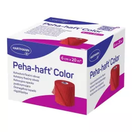 PEHA-HAFT Colore Fixierb.latexfrei 6 cmx20 m rosso, 1 pz