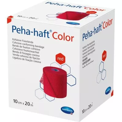 PEHA-HAFT Colore Fixierb.latexfrei 10 cmx20 m rosso, 1 pz