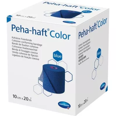 PEHA-HAFT Colore Fixierb.latexfrei 10 cmx20 m blu, 1 pz
