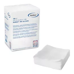 MULLKOMPRESSEN 10x10 cm non sterile 8x, 100 pz