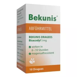 BEKUNIS Bisacodile 5 mg compresse di succo gastrico, 10 pz