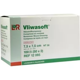 VLIWASOFT Compresse in pile 7,5x7,5 cm sterili 6l., 50X2 pz