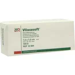 VLIWASOFT Compresse in tessuto non tessuto 7,5x7,5 cm non sterili 6l., 100 pz