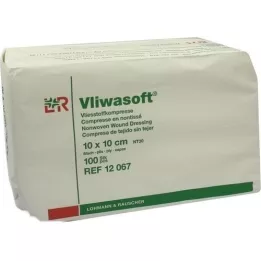 VLIWASOFT Compresse in tessuto non tessuto 10x10 cm non sterili da 6 l., 100 pz