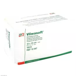 VLIWASOFT Compresse in tessuto non tessuto 10x10 cm non sterili da 6 l., 100 pz