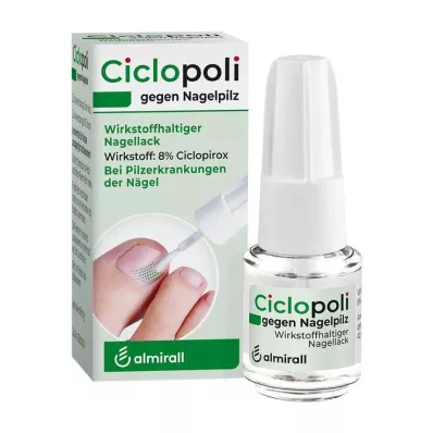 CICLOPOLI contro i funghi delle unghie principio attivo smalto per unghie, 6,6 ml
