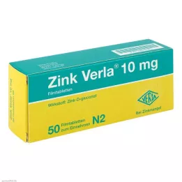 ZINK VERLA 10 mg compresse rivestite con film, 50 pz