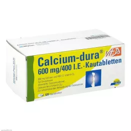 CALCIUM DURA Vit D3 600 mg/400 U.I. compresse masticabili, 120 pz
