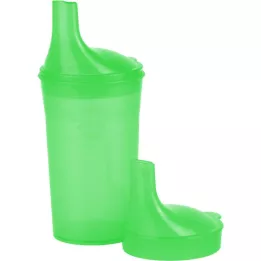 EINNEHMEBECHER senza manico con 2 coperchi 4+12 mm verde, 1 pz