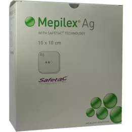 MEPILEX Medicazione in schiuma di Ag 10x10 cm sterile, 10 pz