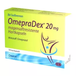OMEPRADEX 20 mg capsule rigide rivestite di enterico, 14 pz