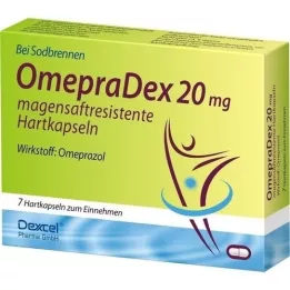 OMEPRADEX 20 mg capsule rigide rivestite di enterico, 7 pz