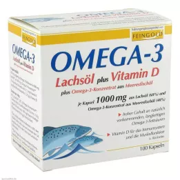 OMEGA-3 LACHSÖL più Vit.D più Omega-3 conc.cps., 100 pz