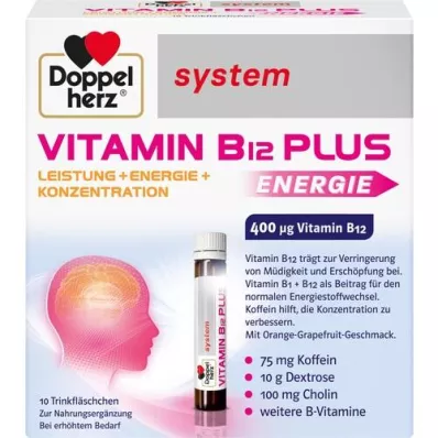 DOPPELHERZ Sistema Vitamina B12 Plus Fiale da bere, 10X25 ml