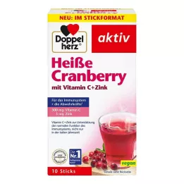 DOPPELHERZ granuli di mirtillo rosso caldo con vit. C+zinco, 10 pz