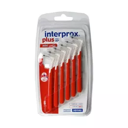INTERPROX più mini spazzolino interdentale rosso conico, 6 pezzi