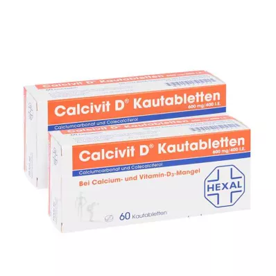Calcivit D compresse masticabili 600mg/400 unità internazionali (120 pezzi)