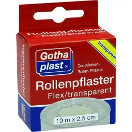 ROLLENPFLASTER Gancio Flex 2,5 cmx10 m trp.Euro, 1 pz