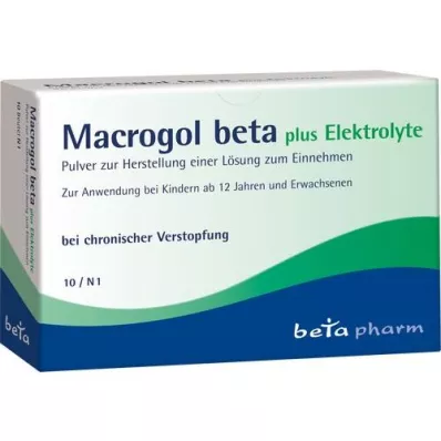 MACROGOL beta più elettroliti Plv.z.H.e.L.z.Einn., 10 pz