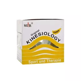 NASARA Nastro kinesiologico 5 cmx5 m giallo, 1 pz