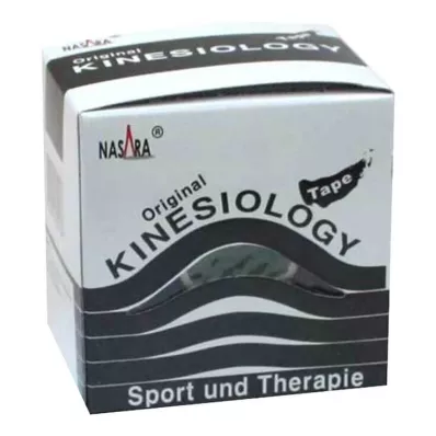 NASARA Nastro kinesiologico 5 cmx5 m nero, 1 pz NASARA Nastro kinesiologico 5 cmx5 m nero, 1 pz