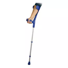UNTERARMSTÜTZE per adulti blu con impugnatura morbida, 2 pz