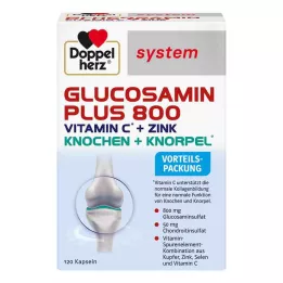DOPPELHERZ Glucosamina Plus 800 capsule di sistema, 120 capsule