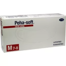 PEHA-SOFT nitrile bianco Unt.Hands.non sterile pf M, 100 pz