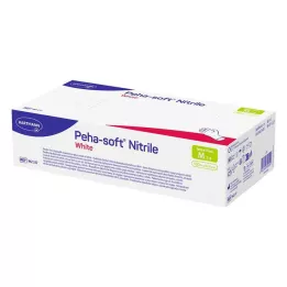 PEHA-SOFT nitrile bianco Unt.Hands.non sterile pf M, 100 pz