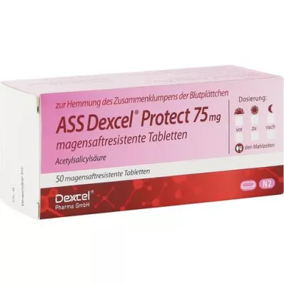 ASS Dexcel Protect 75 mg compresse rivestite con enterici, 50 pz