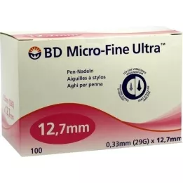 BD MICRO-FINE ULTRA Aghi per penna 0,33x12,7 mm, 100 pz