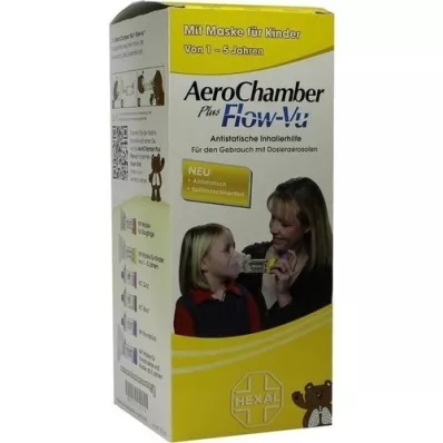 AEROCHAMBER con maschera per bambini da 1 a 5 anni, 1 pz