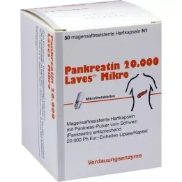 PANKREATIN 20.000 Laves Micro capsule rigide con rivestimento enterico, 50 pz