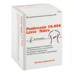PANKREATIN 20.000 Laves Micro capsule rigide con rivestimento enterico, 50 pz