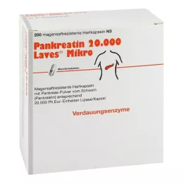 PANKREATIN 20.000 Laves Micro capsule rigide con rivestimento enterico, 200 pz
