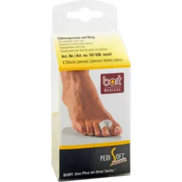 BORT Gel divaricatore per dita dei piedi PediSoft con anello piccolo, 2 pz