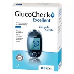 GLUCOCHECK Eccellente set di misuratori di glicemia mmol/l, 1 pz