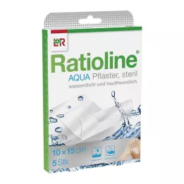 RATIOLINE aqua Shower Plaster Plus 10x15 cm sterile, 5 pz