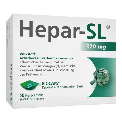 Hepar-SL® 320 mg capsule rigide, 50 pz