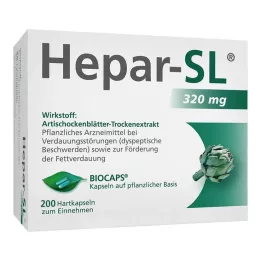 HEPAR-SL 320 mg capsule rigide, 200 pezzi