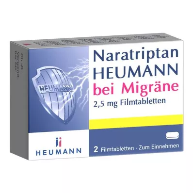 Naratriptan HEUMANN per lemicrania 2,5 mg compresse rivestite con film, 2 pz