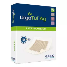 URGOTÜL Ag Lite Border 8x8 cm medicazione, 10 pz