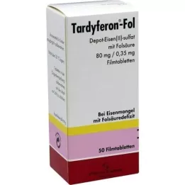 TARDYFERON-Fol Depot Iron(II) Sul. con film Fols. tab, 50 pz